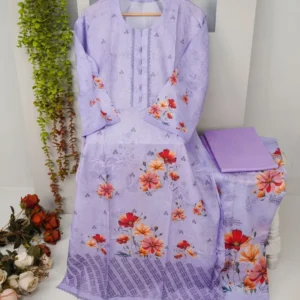 Lavender Meadow Unstitched Three-Piece