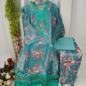 Enchanted Garden Unstitched Organza Suite